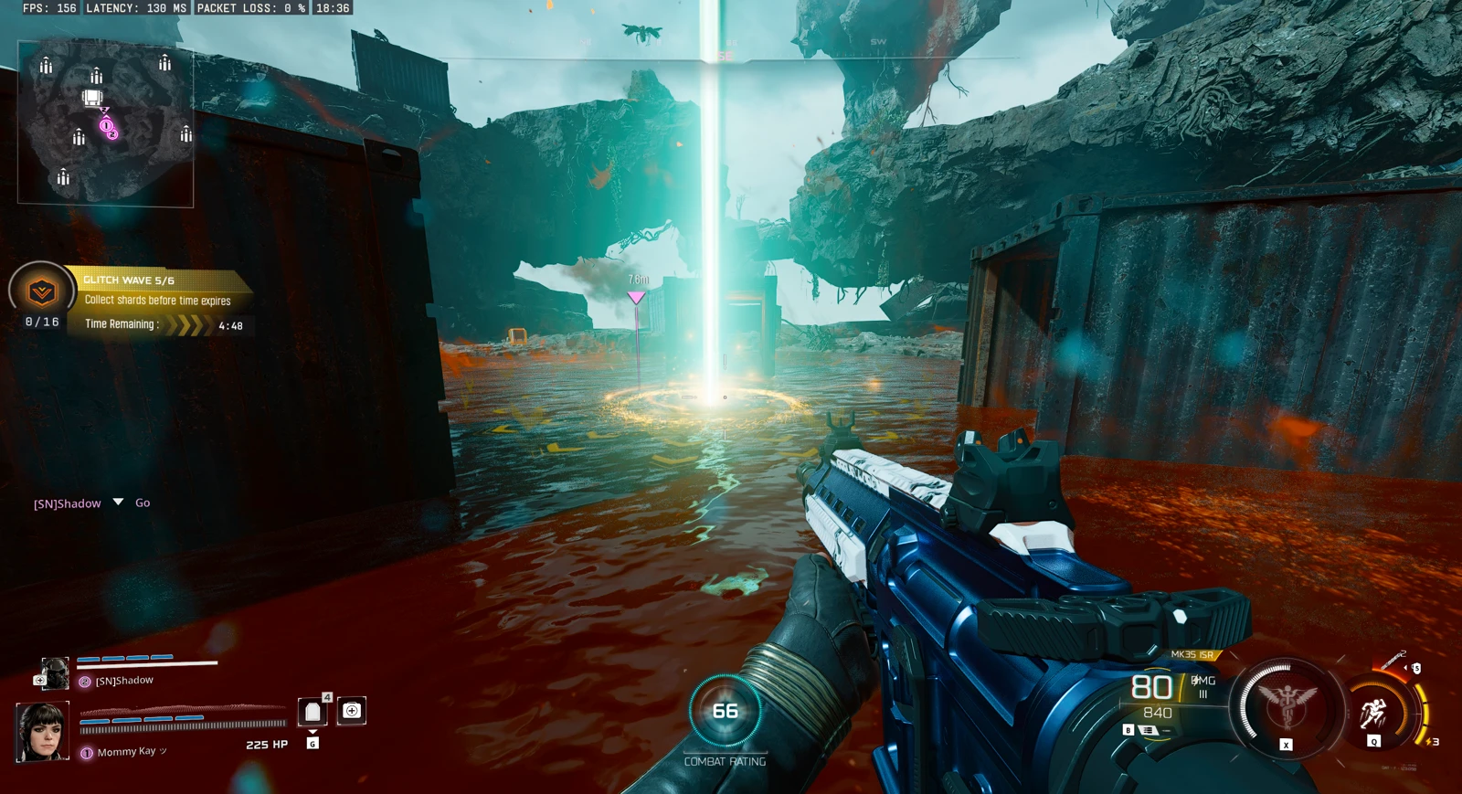 Wave 5 shard deposit objective inside the Link Forger
